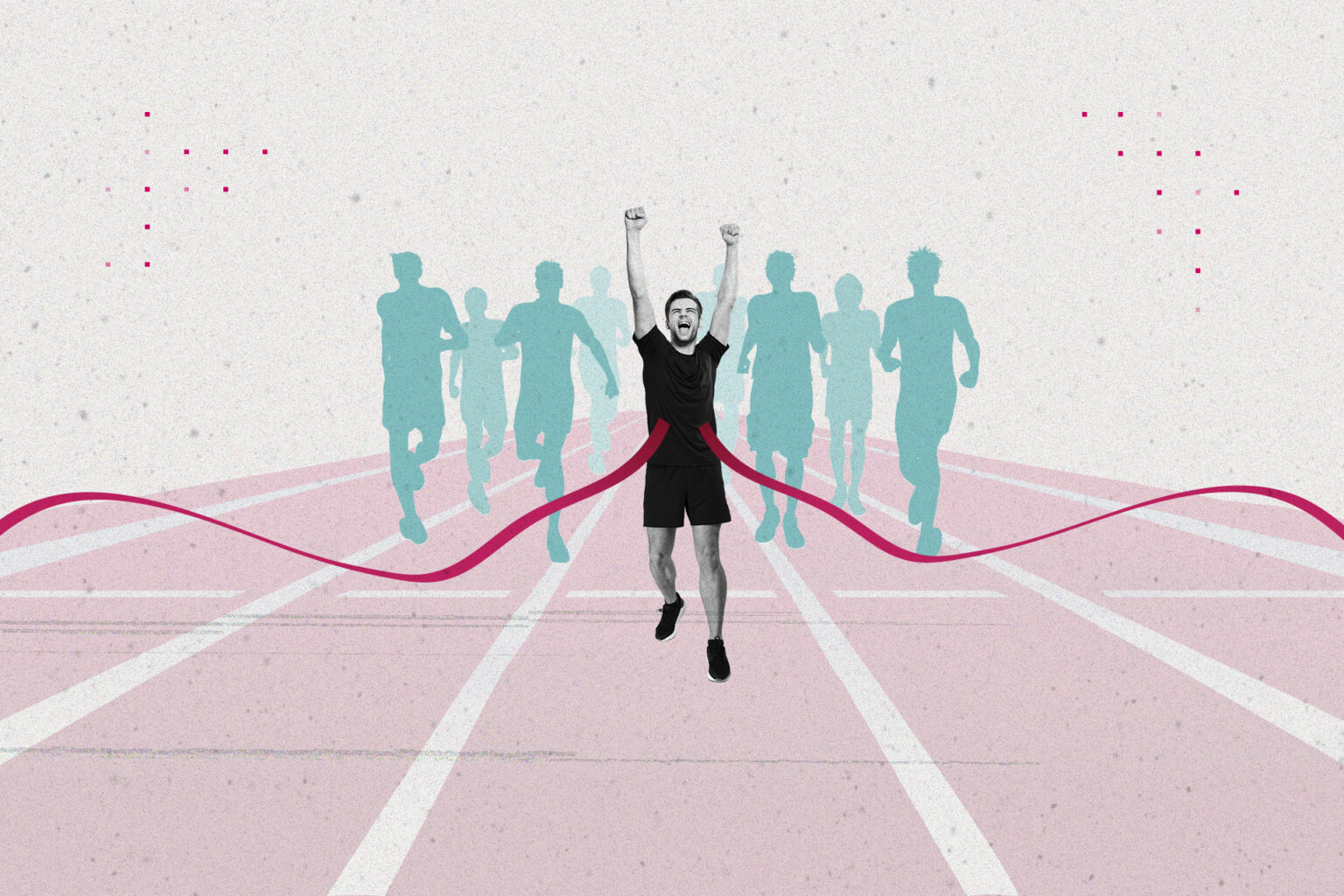 Time-to-market ilustrado como corrida